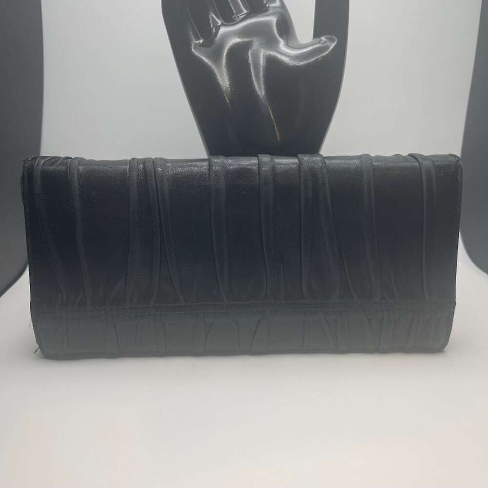 Prada Nappa Gaufre Leather Continental Wallet - Black - Preowned - Picture 2 of 14